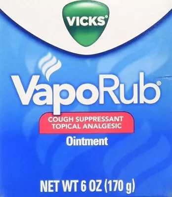 Vicks VapoRub Cough Suppressant Topical Analgesic Ointment 6 Oz • $20.56