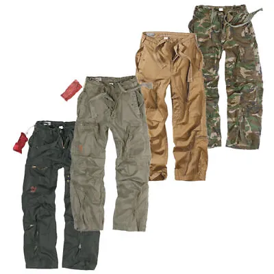 SURPLUS INFANTRY CARGO TROUSERS Mens Army Military Style Combat Cargo Work Loose • $62.19