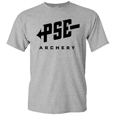 PSE Archery Logo Bows Hunting Hunter Men's Gray T-Shirt S-5XL • $15.20