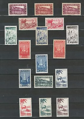 MOROCCO FRENCH COLONIES VIEWS COMPLETE MNH & Few MLH SET  XXX  LOT (MAROC  169) • $19.99