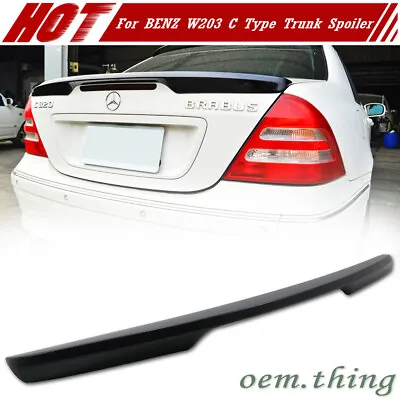 01-07 Fit FOR Mercedes Benz W203 C Sedan Trunk Spoiler ABS C230 PAINTED #197 • $129