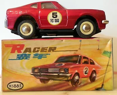 VINTAGE TIN TOY RED CHINA Car RACER MS 885 • $75