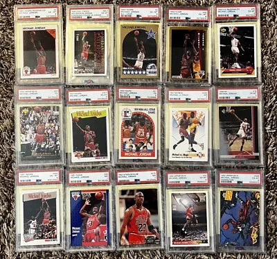 Michael Jordan PSA Graded Collection Lot Of 15 Cards All PSA • $150