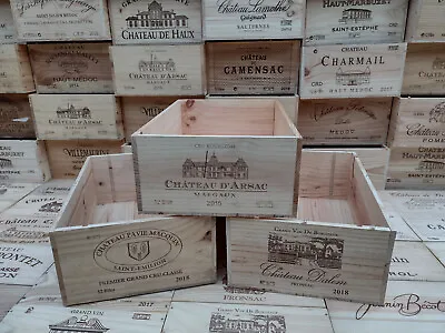 £16.25 • Buy Wooden Wine Box Crate ~ 12 Bottle ~ French Genuine Storage Drawer Planter Hamper