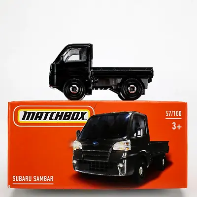 2021 Matchbox Power Grabs #57 2014 Subaru Sambar Truck BLACK | FSB • $2.99