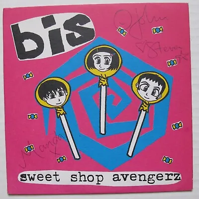 BIS Sweet Shop Avengerz 1997 UK 7  SIGNED W/ Insert AUTOGRAPHED Indie Pop 45 • £53.18