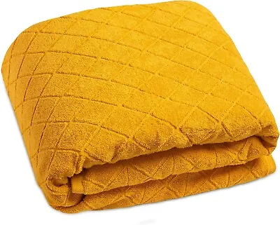 Large Bath Sheet Towels Egyptian Cotton 500GSM Super Soft Patterned 2 Bath Towel • £12.89