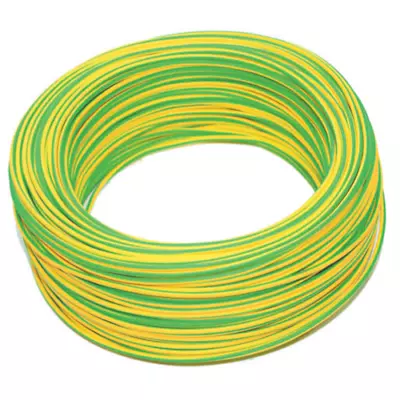 Coil 100 Mtl Electrical Cable Unipolar Section 1x2 5 MM ² Yellow Green • £86.46