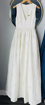 J. Crew Ivory Beaded Silk Wedding Dress Size 2 NWT Bridal Collection • $522.50