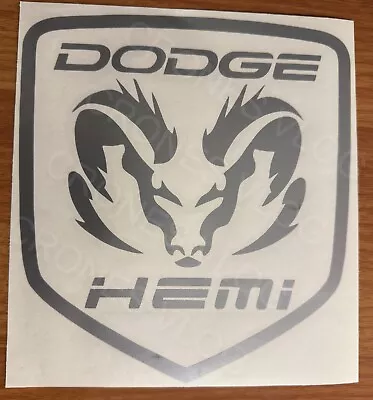 Dodge Ram Hemi Tribal Window DECAL/STICKER 8” SILVER • $7