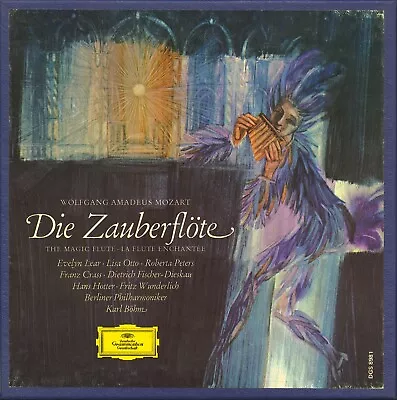 Böhm BP Wunderlich Lear  Mozart: The Magic Flute  DGG 7½ Ips Reel Tape (2x) • $89.99