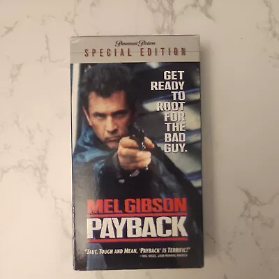 PAYBACK Mel Gibson VHS Tape COMPLETE/TESTED SEE PHOTOS (VHS47) • $15.19