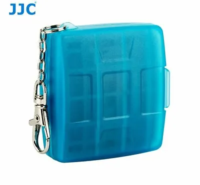 JJC MC-10B Blue Memory Card Case Fit 2 SD 2 MSD 2 SIM 2 Micro SIM 2 Nano SIM • $9.96