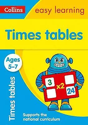 Times Tables Ages 5-7: KS1 Maths Home Learning By Collins New Book • £3.99