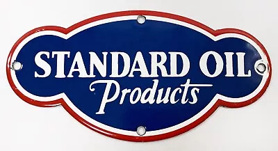 Vintage Standard Oil Products Gas Service Station Porcelain Metal Sign • $64.95