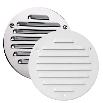 High Quality Metal Round Air Vent Grille With Fly Screen Duct Ventilation Cover • £5.99