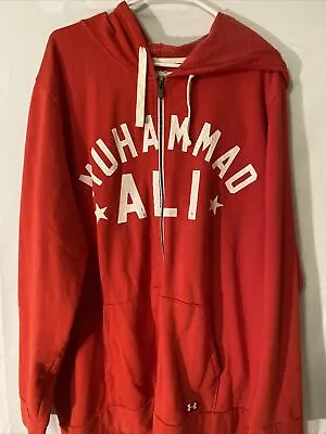 Under Armor 2XL Full Zip Hoodie Muhammad Ali World Champion Roots Of Boxing • $60