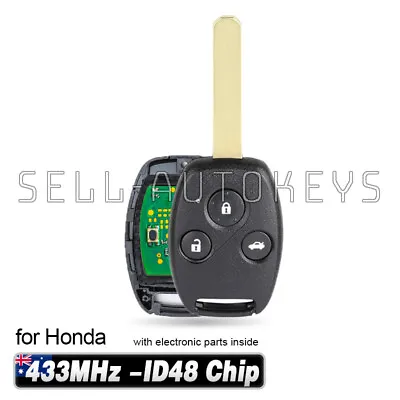 433MHz ID48 For Honda CR-V 2005-2006 Accord 2003-2005 Complete Remote Key Fob • $21.61