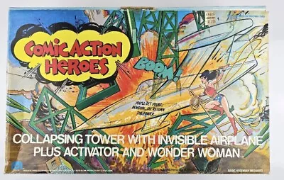 Mego Wonder Woman Collapsing Tower Invisible Plane Complete • $599