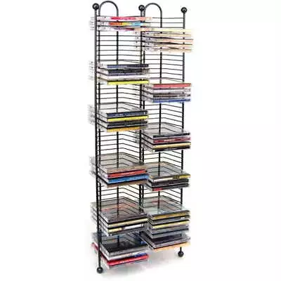 Simple 33  CD & Video Rack 100-CD Media Storage Rack Tower • $30.98