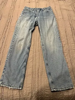 Men's Vtg WOOLRICH Flannel Lined Work Chore Jeans Size 32 X 30.5  Inseam • $9.99