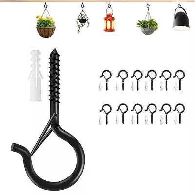 Q-Hanger Screw Hooks For Outdoor String Lights For Hanging Plants Wind Chimes • £4.63