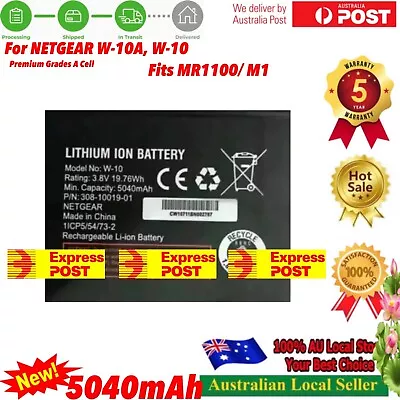 EXPRES W-10 W10 Battery For Telstra Netgear NightHawk M1 MR1100 Broadband Router • $31.90