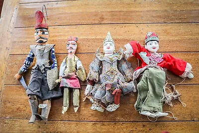 Vintage - Collectable Puppets - Oriental Thai Asian Indian - Restoration Bundle • £19.99