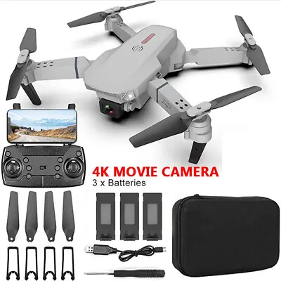 $39.89 • Buy 4K Drone Mini With HD Camera Drones Foldable RC Quadcopter With 3 Batteries AUS