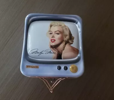 Marilyn Monroe Vandor Collectible Small Tin Coin Bank With Metal TV Antenna • $25
