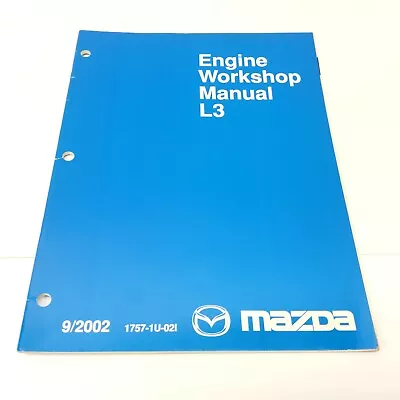 2002 Mazda L3 Engine Factory Original Service Workshop Repair Manual • $24.95