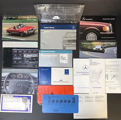 1987 Mercedes-Benz 560SL Owners Manual Set Very Nice Set Item #V1 Nice Set • $757.72