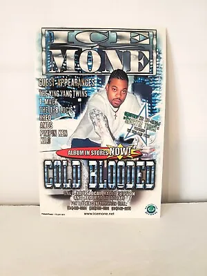 Ice Mone  Cold Blooded  Glossy Promo Card (6  X 4 ) (Milwaukee Hip-Hop/Rap) • $3.99