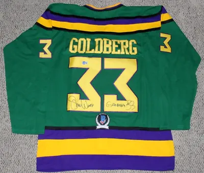 Shaun Weiss Signed Goldberg The Mighty Ducks Movie Hockey Jersey Beckett Coa Bas • $90.19