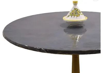 $4 • Buy The Blessed Sparkle- Vinyl Fitted Round Tablecloth  Elastic Round Table 45 -56 