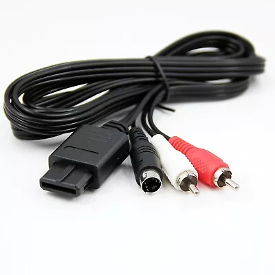 Quality 1.7m S-Video Cable For GameCube For GC RCA AV Cord For N64 For SNES • £3.99