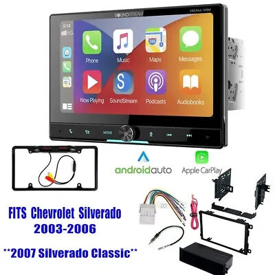 10  Touchscreen Apple Carplay Car Stereo Kit For 2003 - 2006 Chevrolet Silverado • $306.99