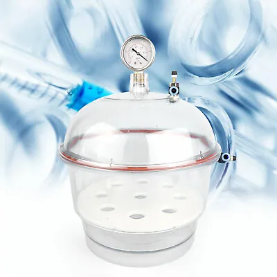 Vacuum Desiccator Jar Polycarbonate Plastic Vacuum Dryer Laboratory Dessicator  • $49.40