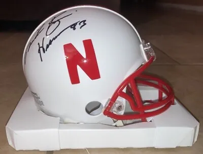 Mike Rozier Signed/auto Nebraska Cornhuskers Mini Football Helmet W/inscription • $80