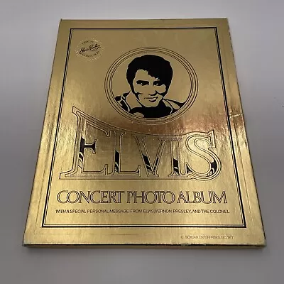 Elvis Presley Concert Photo Album 1977 Boxed With Certificate COA Boxcar • $22.95