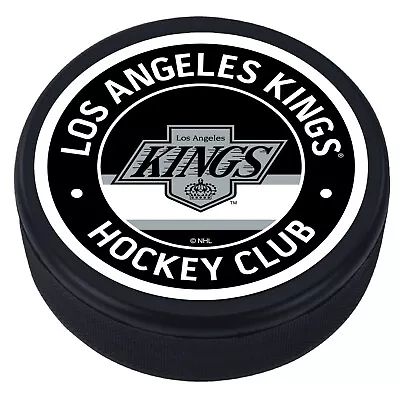 Los Angeles Kings Black Vintage Design 3D Textured  Raised Letters  Hockey Puck • $10.95