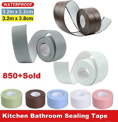 $9.49 • Buy Self Adhesive Waterproof Sealant Caulk Strip Sealing Tape Kitchen Toilet Bathtub