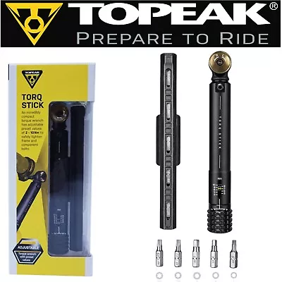 Topeak TT2587 Bike Torq Stick Torque Wrench Adjust 2-10nm 5 Torx & Hex Tool Bits • $90.50