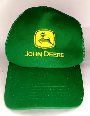 John Deere Embroidered Green Adjustable Cap Very Collectible Hat • $22.95