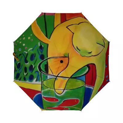 Monet Umbrella With Cat Umbrella With Claude Monet Paintings Designer Umbrella • $55