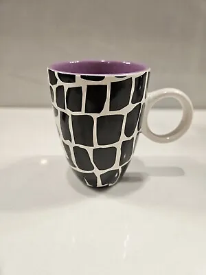 Mary Kay Coffee Mug Leopard Print Purple Interior No Chips Or Cracks  C6 • $12.99