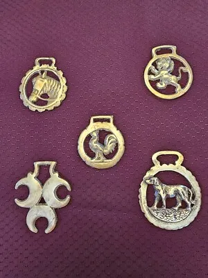 Vintage Brass Horse Harness Tack Medallion Bridle Saddle Ornaments • $8