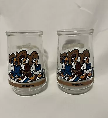Vintage Welch’s The Three Caballeros #4 Jelly Jars - Set Of 2 • $7.99