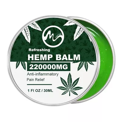 £8.99 • Buy Strong Hemp Balm For Muscle Recovery, Pain Relief, Arthritis, Eczema & Psoriasis