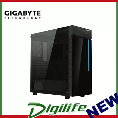 Gigabyte C200 RGB Tempered Glass ATX Mid-Tower PC Gaming Case 2x3.5  2x2.5  • $114